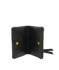 COCCINELLE SOFTY Suport card din piele ciocanita negru - Portofele femei - 2