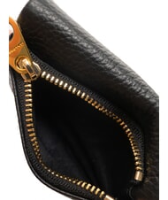 COCCINELLE SOFTY Suport card din piele ciocanita negru - Portofele femei - 4