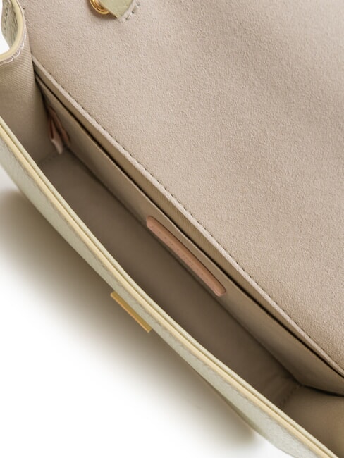 TULIP Geanta de umar din piele ciocanita verde celadon - Genți femei