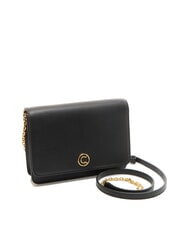 COCCINELLE TULIP Geanta de umar din piele ciocanita negru - Genți femei - 2