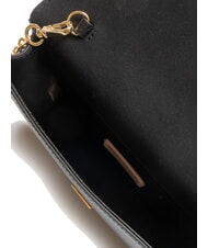 COCCINELLE TULIP Geanta de umar din piele ciocanita negru - Genți femei - 6