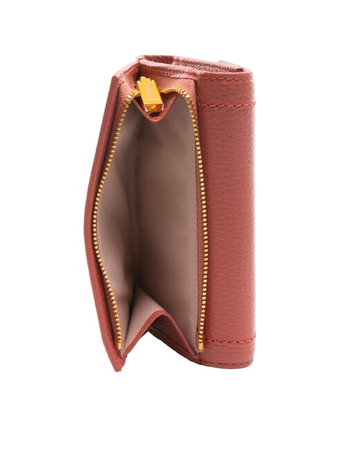 TALEA Portofel mediu din piele ciocanita oală - Portofele femei