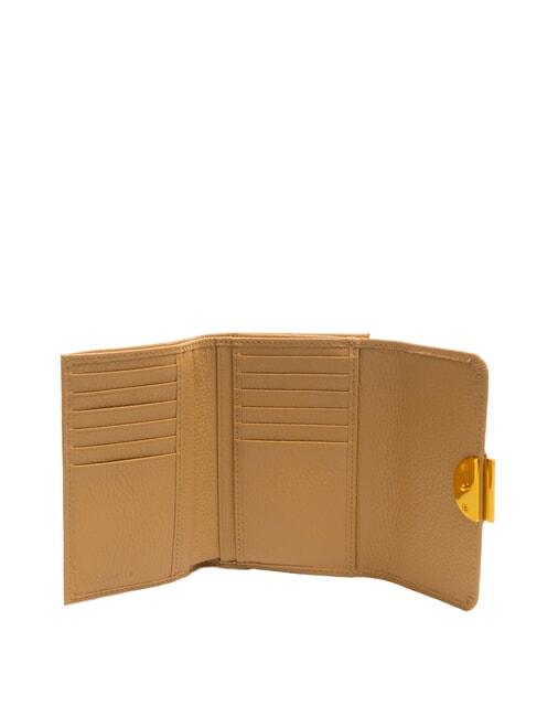 TALEA Portofel mediu din piele ciocanita bej proaspăt - Portofele femei