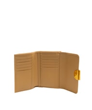 COCCINELLE TALEA Portofel mediu din piele ciocanita bej proaspăt - Portofele femei - 2