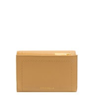 COCCINELLE TALEA Portofel mediu din piele ciocanita bej proaspăt - Portofele femei - 3