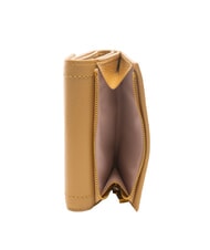 COCCINELLE TALEA Portofel mediu din piele ciocanita bej proaspăt - Portofele femei - 4