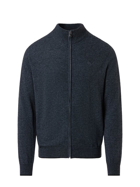 12GG Pulover melange gri închis - Pulovere pentru bărbați