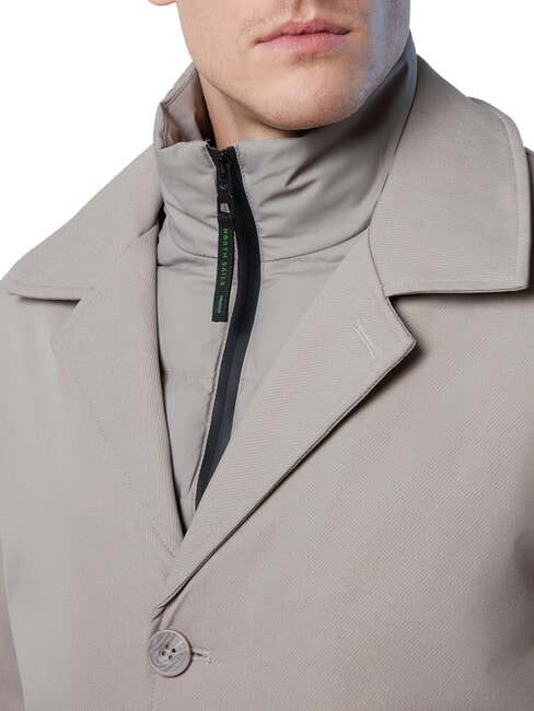 NORTH TECH Jacheta cu baveta detasabila vintage kaki - Geci de bărbați