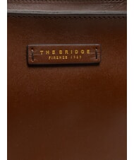 THE BRIDGE LUCIA Geantă de cumpărături de umăr din piele BROWN - Genți femei - 3