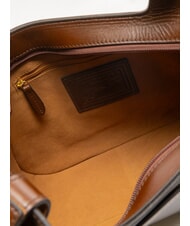 THE BRIDGE LUCIA Geantă de cumpărături de umăr din piele BROWN - Genți femei - 5