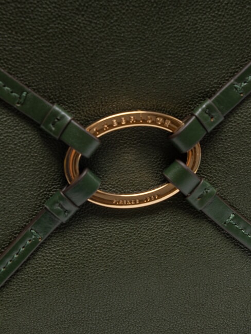 AMELIA Geanta de umar din piele verde derby cca. aur - Genți femei