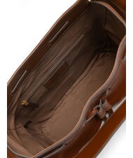 THE BRIDGE CARLOTTA Geanta ghiozdan din piele cu buzunare BROWN - Genți femei - 4