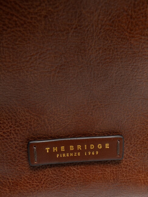 CARLOTTA Geantă din piele BROWN - Genți femei