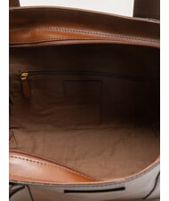 THE BRIDGE CARLOTTA Geanta de cumparaturi din piele BROWN - Genți femei - 5