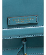 THE BRIDGE ELBA Geanta din piele cu clapa de umar albastru ocean ykk 370 - Genți femei - 3