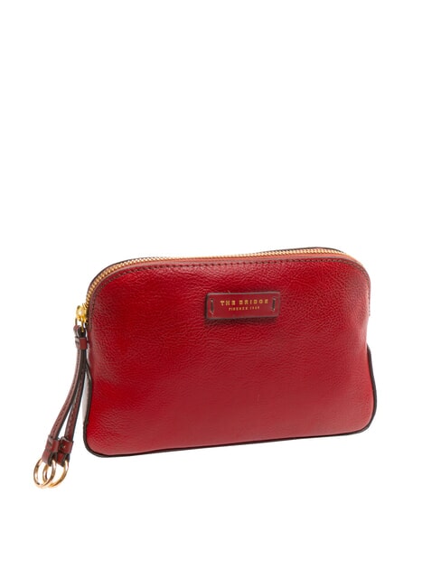 CARLOTTA Husa de frumusete din piele coacăze / aur - Truse de toaletă