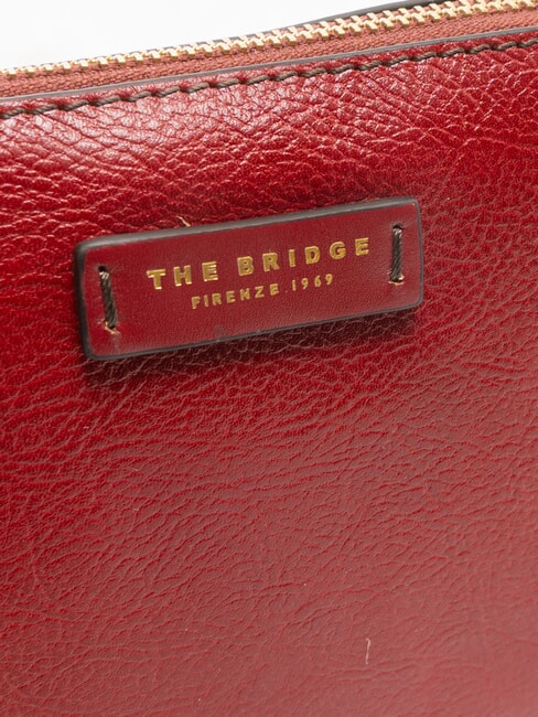 CARLOTTA Husa de frumusete din piele coacăze / aur - Truse de toaletă