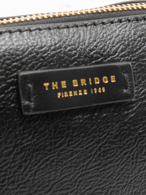 CARLOTTA Husa de frumusete din piele Negru de aur - Truse de toaletă