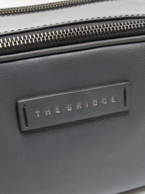 FILIPPO Husa de frumusete din piele gri abb. ruteniu închis - Truse de toaletă