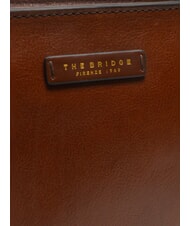 THE BRIDGE LUCIA Geantă de cumpărături de umăr din piele BROWN - Genți femei - 3