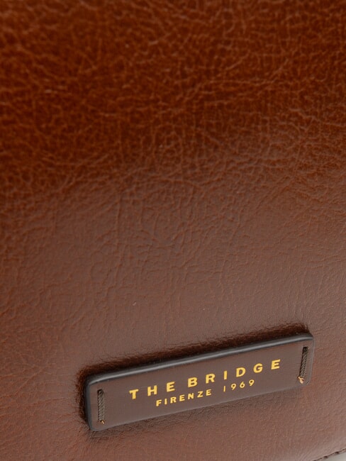 LUCIA Geantă mică de umăr din piele BROWN - Genți femei