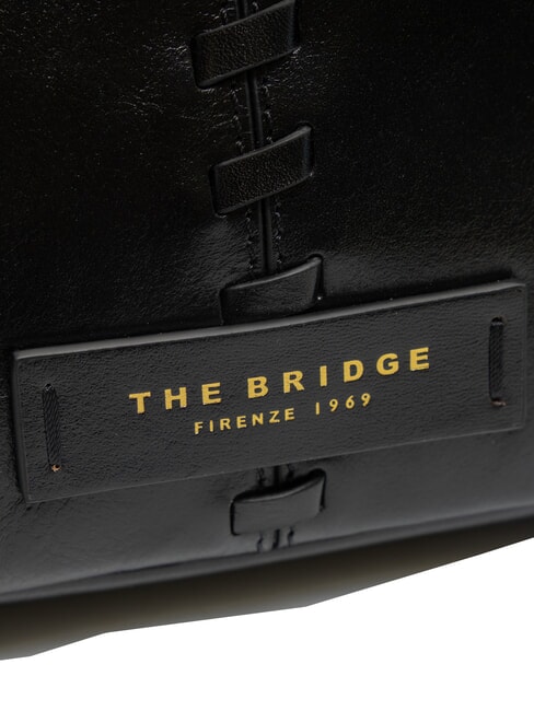 FEBE Frumusețe din piele cu împletituri Negru de aur - Truse de toaletă