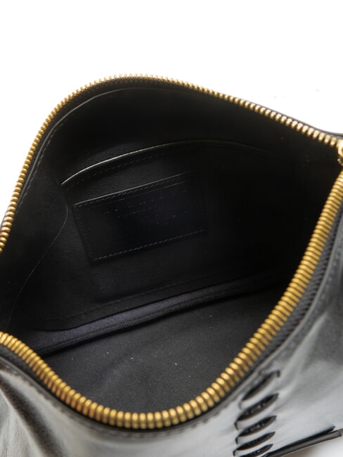 FEBE Frumusețe din piele cu împletituri Negru de aur - Truse de toaletă