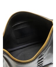 THE BRIDGE FEBE Frumusețe din piele cu împletituri Negru de aur - Truse de toaletă - 5