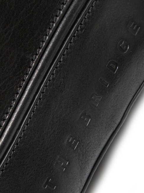 DAPHNE Geanta husa camera din piele Negru de aur - Genți femei