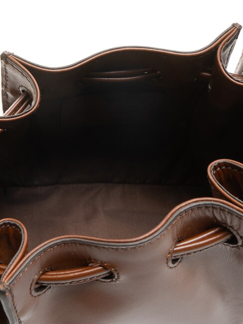 CAMILLA Geantă din piele BROWN - Genți femei