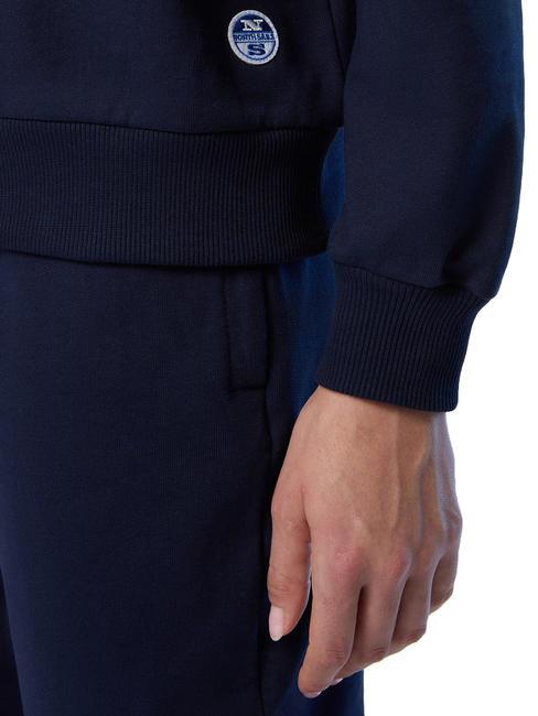 WE ALL HAVE A CHOICE Hanorac din bumbac albastru marin - Hanorace pentru femei