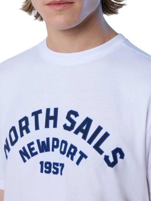 NEWPORT Tricou din bumbac cu logo-ul arcului alb - tricou