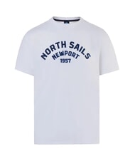 NORTH SAILS NEWPORT Tricou din bumbac cu logo-ul arcului alb - tricou - 4