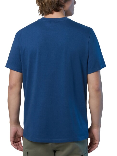 LINE PRINT Tricou din bumbac cu imprimeu maxi denim închis la culoare - tricou