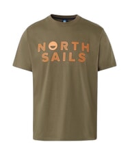 NORTH SAILS LINE PRINT Tricou din bumbac cu imprimeu maxi măsline prăfuite - tricou - 4