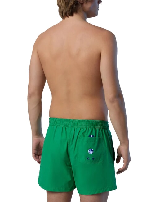 VOLLEY Costum de boxer cu logo lateral albina verde - Costume de baie