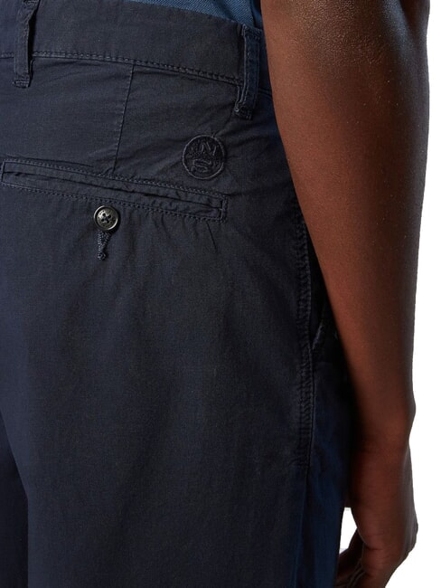 FREEDOM Pantaloni scurți chino din bumbac albastru marin - Pantaloni