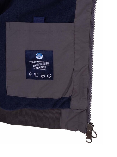 SAILOR Jachetă cu fermoar complet asfalt - Geci de bărbați