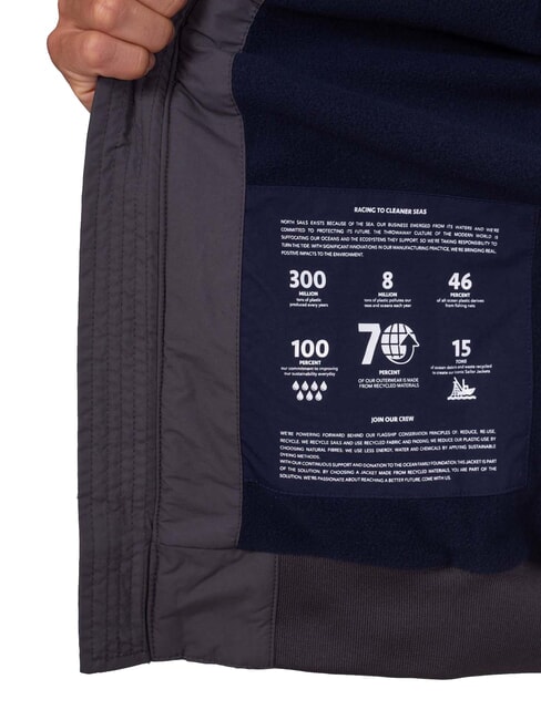 SAILOR Jachetă cu fermoar complet asfalt - Geci de bărbați