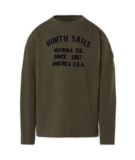 NORTH SAILS GRAPHIC KIDS Cămașă cu mânecă lungă din bumbac frunze de ceai - Tricou copil - 4