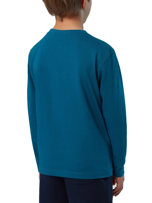 GRAPHIC KIDS Cămașă cu mânecă lungă din bumbac apa verde - Tricou copil