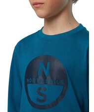 NORTH SAILS GRAPHIC KIDS Cămașă cu mânecă lungă din bumbac apa verde - Tricou copil - 3