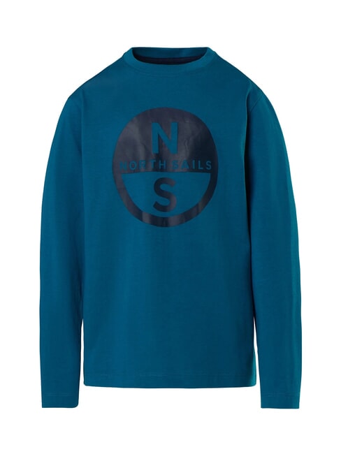 GRAPHIC KIDS Cămașă cu mânecă lungă din bumbac apa verde - Tricou copil