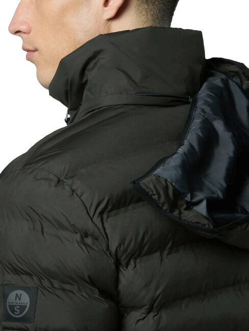 LASER PUFFER Jachetă de puf de lungime medie verde de pădure - Jachete pentru bărbați