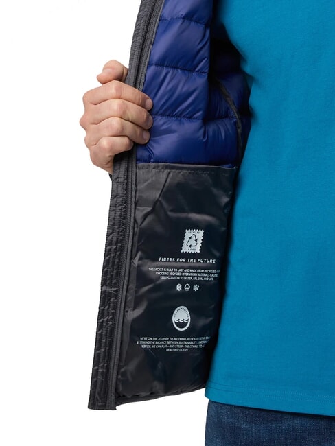 SKYE HOODIE Jachetă de puf cu glugă asfalt - Jachete pentru bărbați