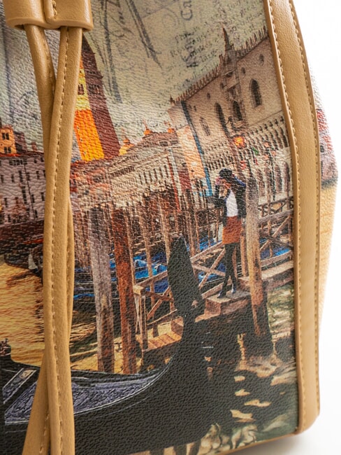 CITY LIFE Geantă de umăr tip găleată romantic - Genți femei