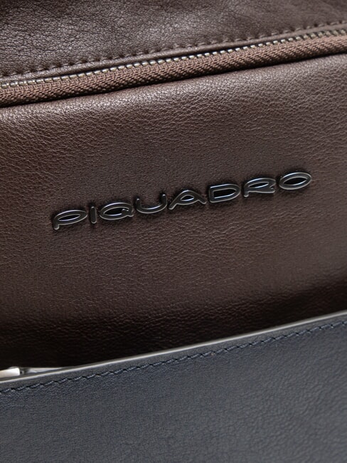 BLACK SQUARE Geantă rucsac cu un singur umăr din piele albastru/maro închis - Rucsacuri pentru laptop