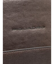 PIQUADRO BLACK SQUARE  Rucsac pentru laptop de 13,3", din piele MORO - Rucsacuri pentru laptop - 3