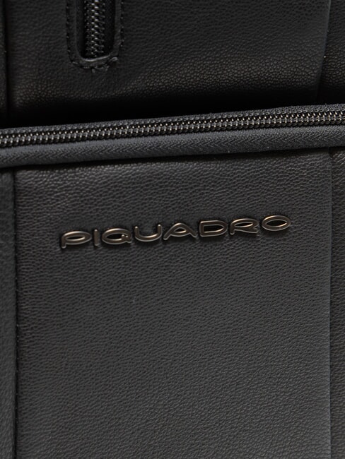 URBAN BTOB Rucsac din piele pentru laptop de 14" negru - Rucsacuri pentru laptop