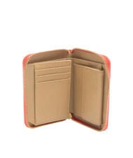 LOVE MOSCHINO LOGO ITALICS Portofel cu fermoar RED - Portofele femei - 3